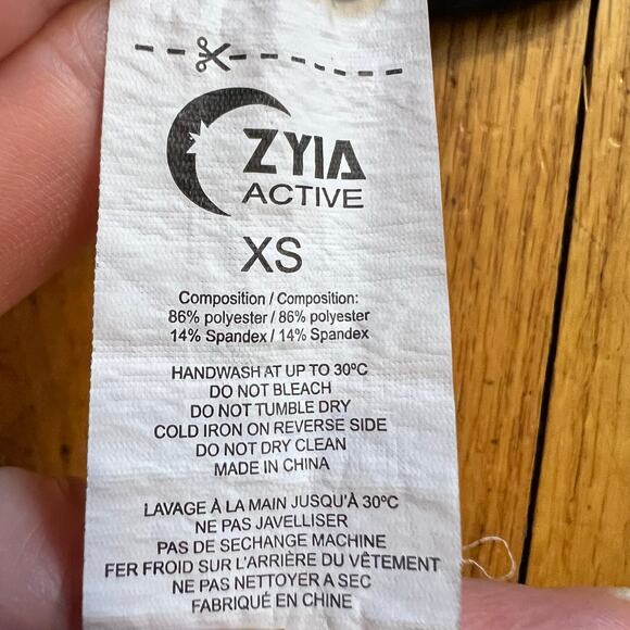 Zyia Active Shirt Womens XS Black Performance Long Sleeve Running Top - Picture 5 of 7